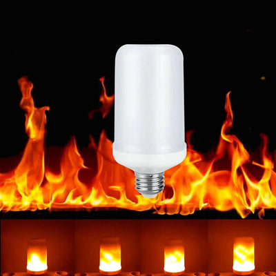 E27 E26 LED Flame Bulb AC85-265V Flame Effect Light Bulbs Lampada 12V Led Simulated Flame Garden Decor Lights